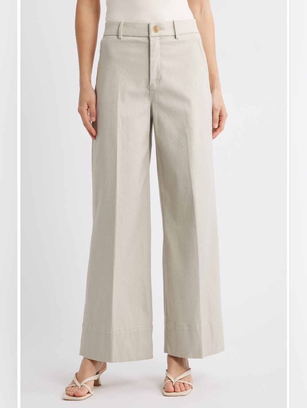 SPANXsupersmooth™ Stretch Twill Wide Leg Pant